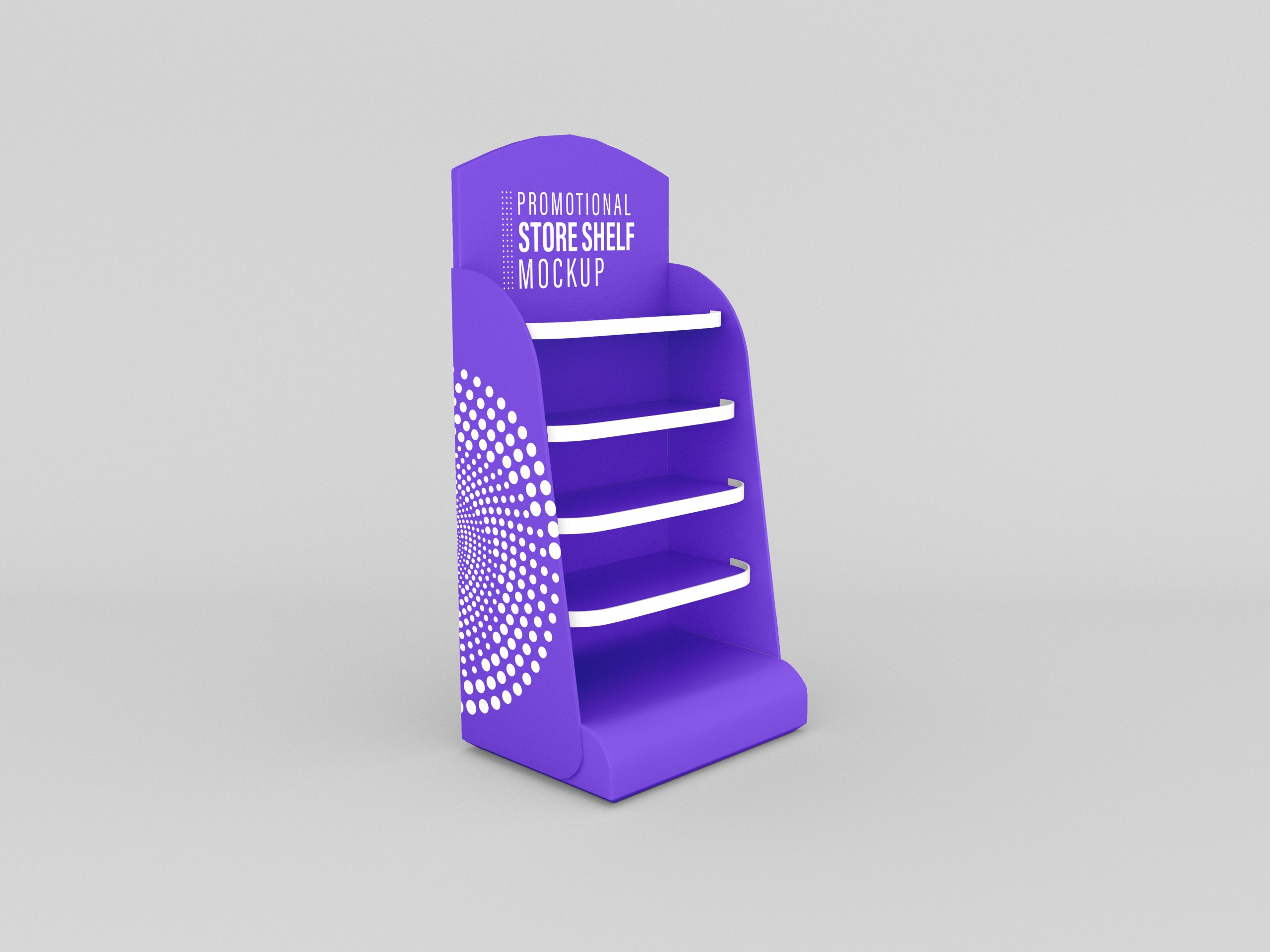 Empty shelf mockup