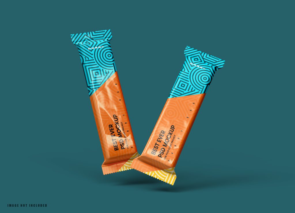 Aluminum Candy Bar Package Mockup Aluminum Candy Bar Package Mockup